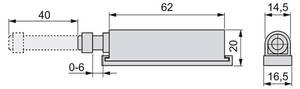 Druckverschluss Push 1275221 10er-Set Grau - Kunststoff - 11 x 2 x 18 cm