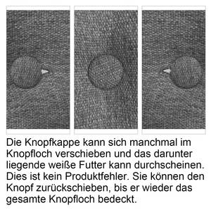 Großes dekoratives Bettkissen, Polyester Grau - Breite: 160 cm