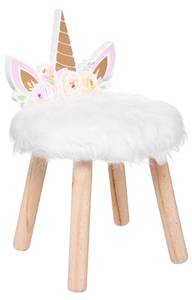 Kinderhocker LICORNE Massivholz - 27 x 40 x 27 cm