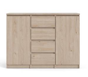 Sideboard Nada Kastanienbraun - Eiche Schwarzbraun Dekor