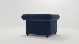 Polstergarnitur Karl 3+2+1, Chesterfield Marineblau