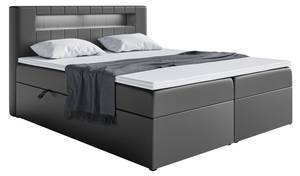 Boxspringbett Aspin Anthrazit - Breite: 160 cm - H3