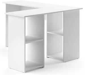 Bureau dangle Carlo 34832 Blanc - Bois manufacturé - 136 x 73 x 112 cm