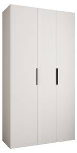 Armoire à portes battantes Como 4 Noir - Blanc - 130 x 40 cm