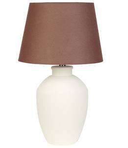 Lampe de table ARCOS Marron - Blanc crème - Blanc