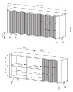 Sideboard LANTE Schwarz