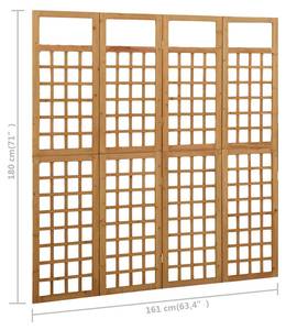 Paravent 3006247 Braun - Breite: 161 cm