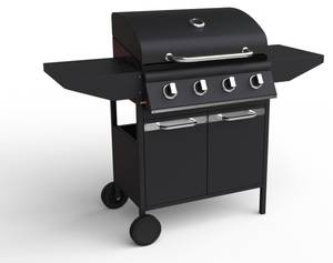 Gasgrill California Schwarz - Metall - 56 x 106 x 136 cm