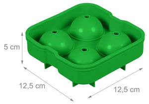 Eiswürfelform Silikon 2er Set Grün