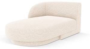 Chaiselongue MILEY Hochglanz Beige