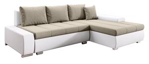 Ecksofa TEDY Beige - Weiß