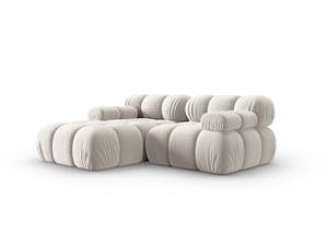 modulares Ecksofa BELLIS 3 Sitzplätze Hochglanz Beige