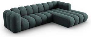 modulares Ecksofa LUPINE 4 Sitzplätze Hochglanz Petrol