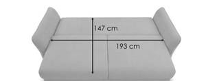 3-Sitzer Schlafsofa Figari Ecru