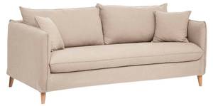 Sofa BOLERO Weiß - Naturfaser - 96 x 87 x 202 cm