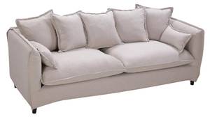 Sofa RAMSES Beige - Textil - 83 x 82 x 197 cm