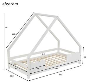 Hausbett Karle Ⅴ Weiß - 96 x 206 cm