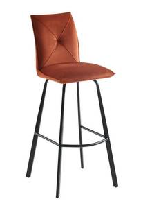 Tabouret de bar INDILANE Lot de 2 Brun rouge