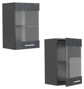 hängender Geschirrschrank R-Line 47494 Anthrazit - Schwarz