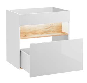 Waschtisch BAHAMA 60x46x68 Braun - Weiß - Holzwerkstoff - Kunststoff - 60 x 68 x 46 cm