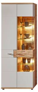 Wohnzimmer Valente 41 (4-teilig) LED Grau - Holzwerkstoff - Holzart/Dekor - 265 x 202 x 48 cm