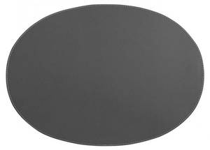 Leder Tischset KANON oval grau kaufen