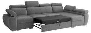 Ecksofa Boston LCP Graphit - Ecke davorstehend links