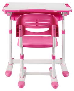 Set de bureau et chaise pour enfant Sala Rose foncé - Blanc