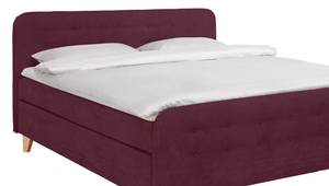 Nordic Box Boxspringbett TSV Bordeaux - Breite: 162 cm - H2 / H3