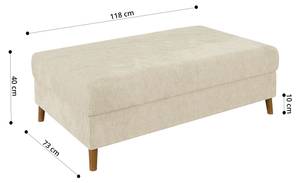 Wohnlandschaft und Hocker Sindre Beige