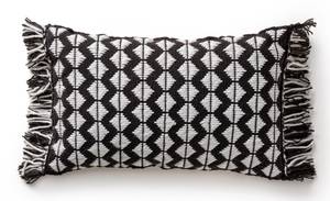 Coussin d'intérieur et d'extérieur Morty Noir - 30 x 1 x 50 cm