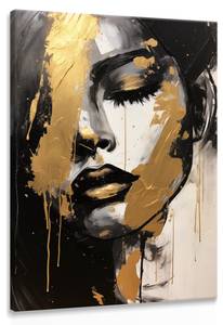 Tableau VISAGE De Femme Style Glamour 50 x 70 x 70 cm