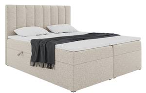 Boxspringbett Erling Beige - Breite: 140 cm - H3