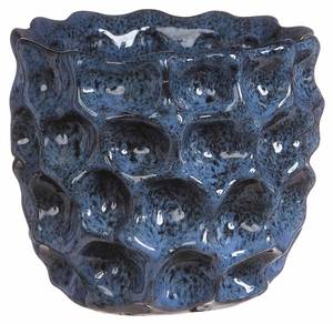 Topf Dented Blau - Keramik - 14 x 15 x 14 cm