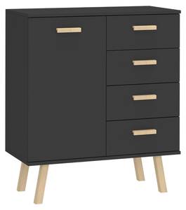 Sideboard Hans Grau - Holzwerkstoff - 95 x 82 x 39 cm