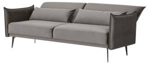 Sofa 3-Sitzer Oxnard Grau - Textil - 207 x 88 x 86 cm