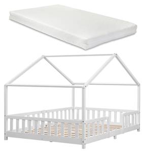 Lit enfant Treviolo avec Matelas Blanc - 146 x 142 x 207 cm