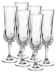 Sektglas Longchamp (6er-Set) Glas - 6 x 21 x 6 cm