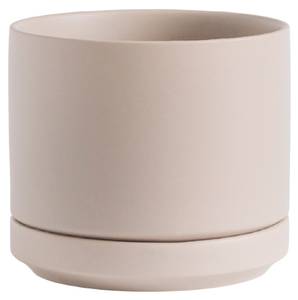 Blumentopf Auris Beige - Keramik - Stein - 11 x 10 x 11 cm