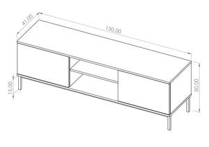 TV-Kommode FORSETTI Schwarz