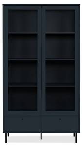 Vitrine Bogota Blau - Holzwerkstoff - 40 x 183 x 100 cm