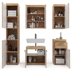 Badmöbel Set Luna 36778 Braun - Holzwerkstoff - 60 x 56 x 34 cm