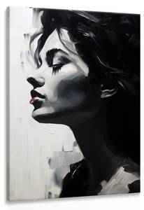 Image Canvas PORTRAIT Visage Peinture 70 x 100 x 100 cm