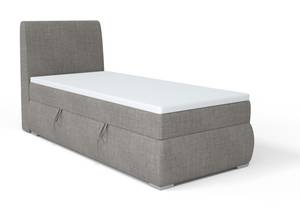 Boxspringbett Doppelbett Buffalo Mini Grau - Bettkasten links