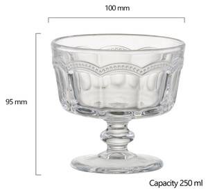 Pearl Ridge Mini Trifle Schüsseln x4 Glas - 10 x 10 x 10 cm