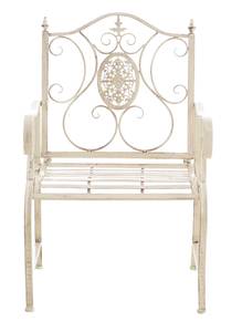 Chaises de jardin Punjab Lot de 2 Blanc crème