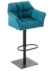 Tabouret de bar Damaso Turquoise - Noir