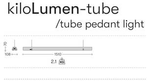 Deckenleuchte LUMEN - TUBE Pastellblau