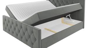 Boxspringbett Sky Lux Gelb - Breite: 207 cm