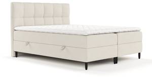 Boxspringbett Arlette H3 Latex-Topper Beige - Breite: 140 cm